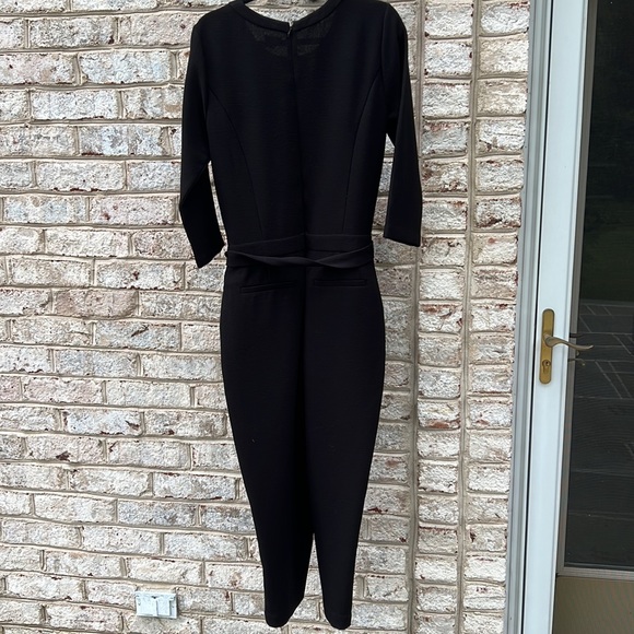 Madewell Black Crepe Sloan Jumpsuit 6 - Picture 9 of 13